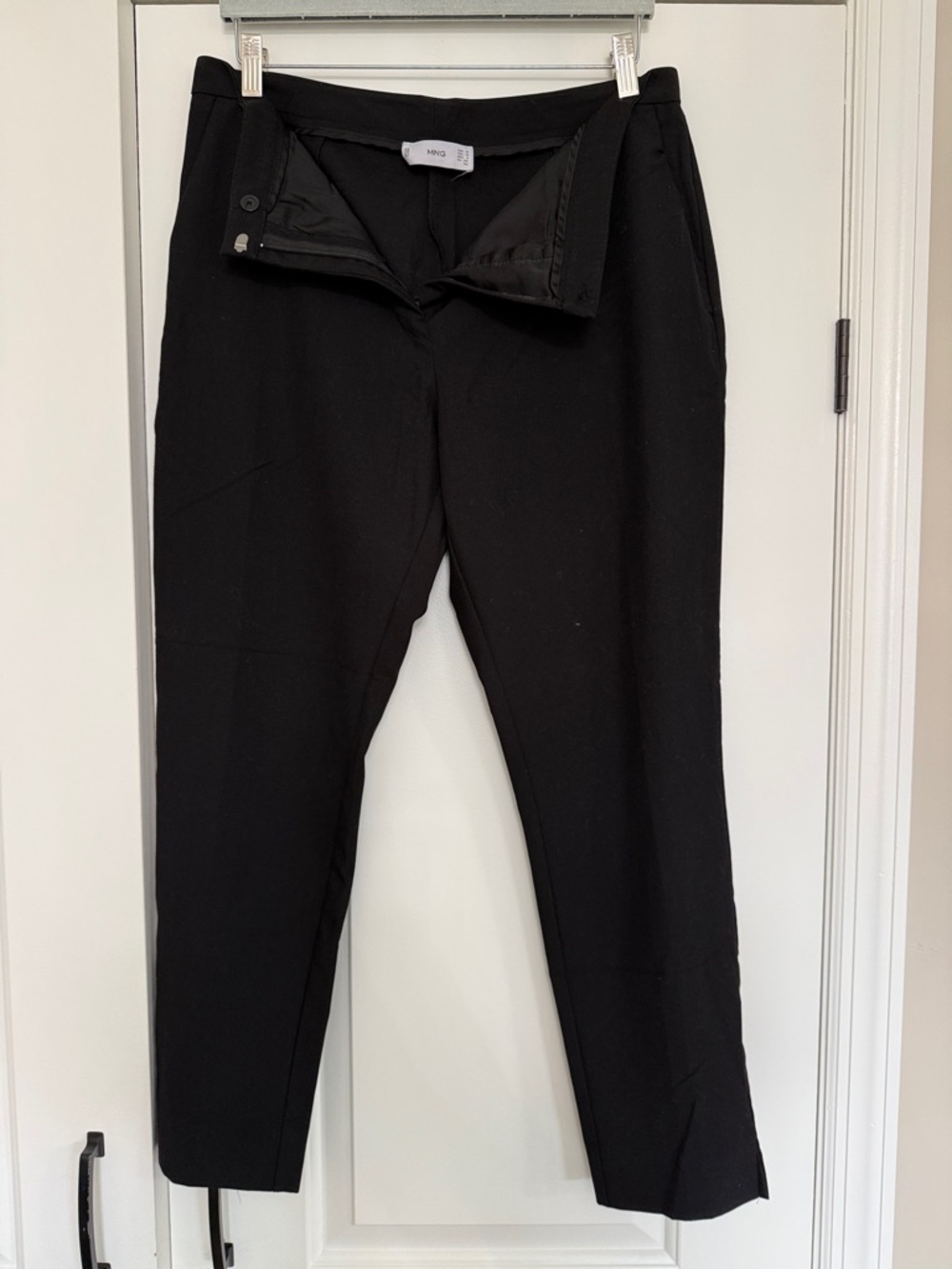 Mango Black Tailored Ankle Pants